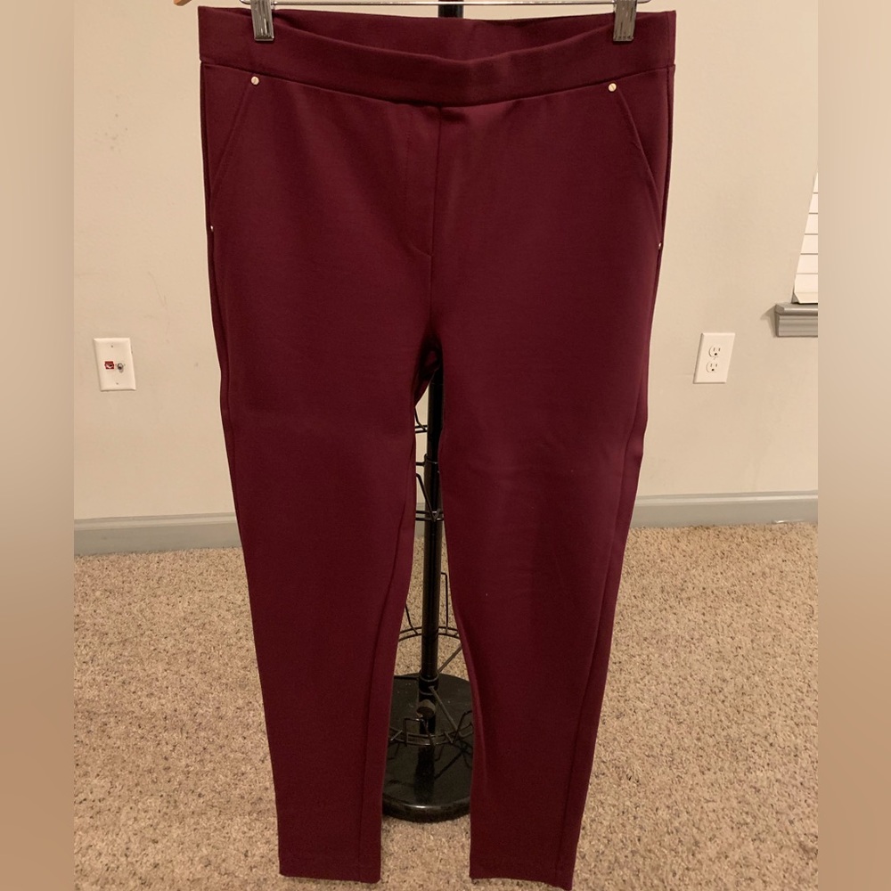 Jones NY Maroon Legging Pant